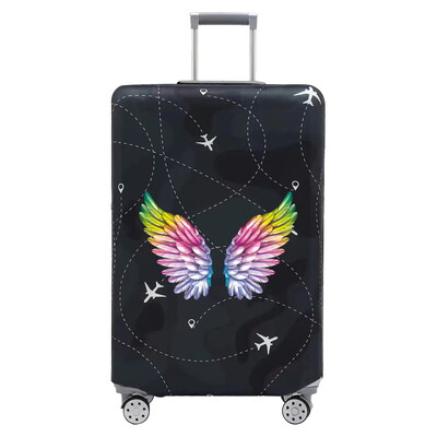 Husă pentru bagaje Huse de protecție pentru valiză Seria pene de imprimare Bagaj de 18-32 inchi Lavabil Preveni zgârieturile Accesorii de călătorie