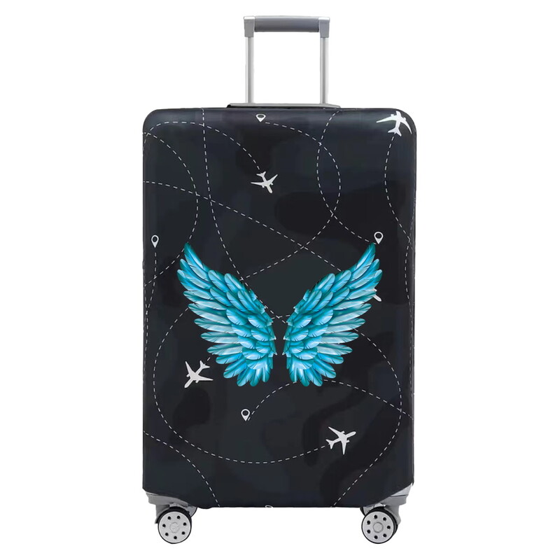 Husă pentru bagaje Huse de protecție pentru valiză Seria pene de imprimare Bagaj de 18-32 inchi Lavabil Preveni zgârieturile Accesorii de călătorie