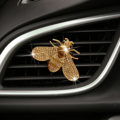 Nou la modă Sparkling Bee Mașină Parfum Insecte Mașină Aer Condiționat Ventilare Decorare Aromaterapie Clip