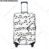 Notație muzicală Note muzicale Protector pentru husă pentru bagaje Huse pentru valiză de călătorie la modă pentru 18-32 inci