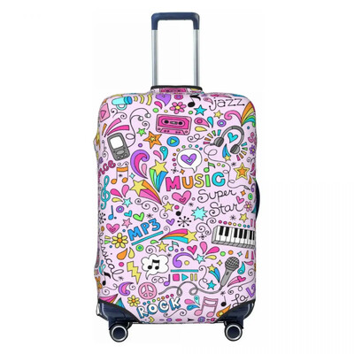 Notație muzicală Note muzicale Protector pentru husă pentru bagaje Huse pentru valiză de călătorie la modă pentru 18-32 inci
