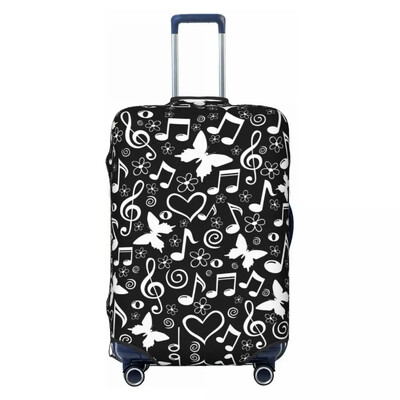 Notație muzicală Note muzicale Protector pentru husă pentru bagaje Huse pentru valiză de călătorie la modă pentru 18-32 inci