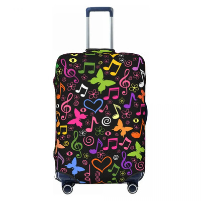 Notație muzicală Note muzicale Protector pentru husă pentru bagaje Huse pentru valiză de călătorie la modă pentru 18-32 inci