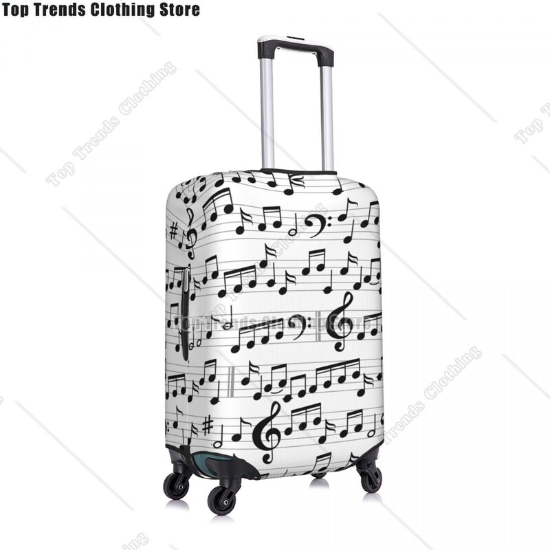 Notație muzicală Note muzicale Protector pentru husă pentru bagaje Huse pentru valiză de călătorie la modă pentru 18-32 inci