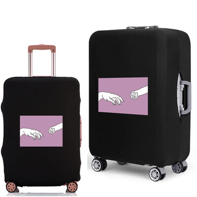 Valisă pentru bagaje Husă de praf Urme de pași Husă de protecție pentru bagaje pentru cărucior de călătorie portabil de 18-28" Accesorii de călătorie