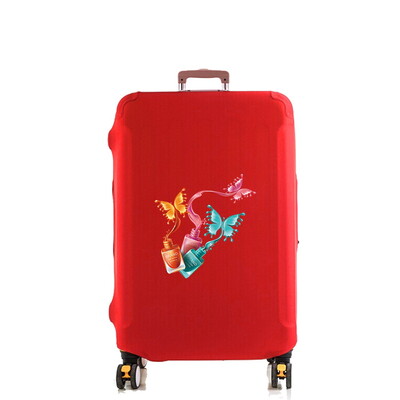 Navlaka za prtljagu Zaštita za kovčeg Zaštita od prašine u torbi za kolica od 18-32 inča Podebljana elastičnost Uzorak četiri leptira protiv ogrebotina