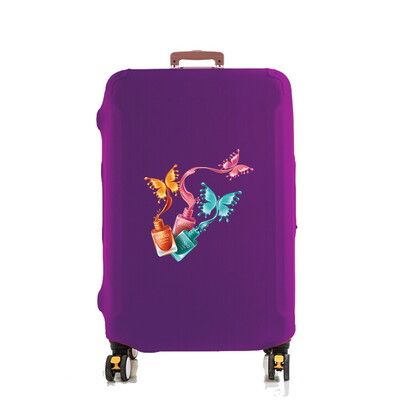 Navlaka za prtljagu Zaštita za kovčeg Zaštita od prašine u torbi za kolica od 18-32 inča Podebljana elastičnost Uzorak četiri leptira protiv ogrebotina