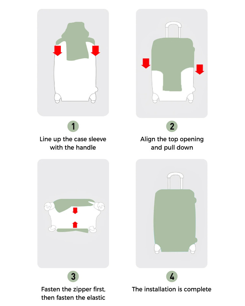 Husă de protecție pentru bagaje, în stil nordic, cu flori din frunze de palmier, accesorii de călătorie, valiză, husă elastică pentru praf, mânecă de protecție