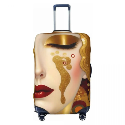 Retro miglājs akvareļkrāsu čemodāna vāks zelta mandala boho noderīgs kruīza ceļojuma aizsargs bagāžas piederumi brīvdienās