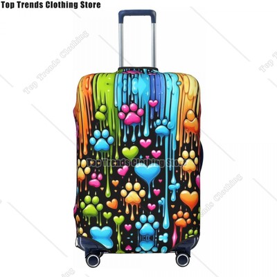 Rainbow Dog Lab Model Inimă Husă pentru bagaje Drăguț Valisă Protectoare Acoperi costum pentru 18-32 inch