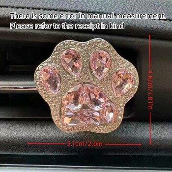 Creative Sparkling Diamond Cat Paw Car Fragrance Άρωμα Κλιπ Air Bears Άρωμα Διακόσμηση αυτοκινήτου Αξεσουάρ διακόσμησης αέρα Fresher