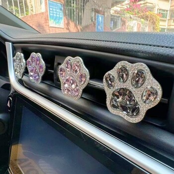 Creative Sparkling Diamond Cat Paw Car Fragrance Άρωμα Κλιπ Air Bears Άρωμα Διακόσμηση αυτοκινήτου Αξεσουάρ διακόσμησης αέρα Fresher