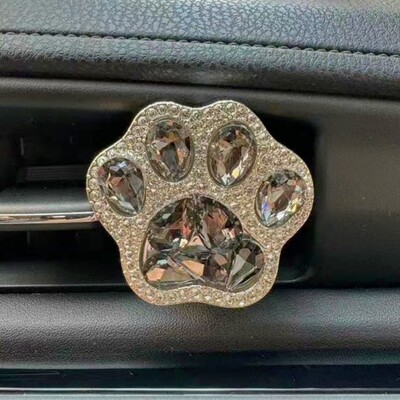 Creativ strălucitor diamant labe de pisică Parfum pentru mașină Clip de parfum Air Bears Aroma Decorare mașină Accesorii de decorare pentru aer proaspăt