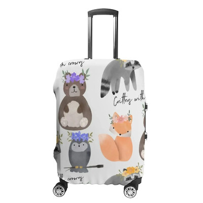 Jauns Creative Cute Bear dizaina bagāžas pārsegs Izturīgs čemodāna aizsargpārklājs pret skrāpējumiem putekļu ceļošanas piederums 18-32 collām