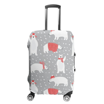 Jauns Creative Cute Bear dizaina bagāžas pārsegs Izturīgs čemodāna aizsargpārklājs pret skrāpējumiem putekļu ceļošanas piederums 18-32 collām