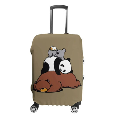 Jauns Creative Cute Bear dizaina bagāžas pārsegs Izturīgs čemodāna aizsargpārklājs pret skrāpējumiem putekļu ceļošanas piederums 18-32 collām