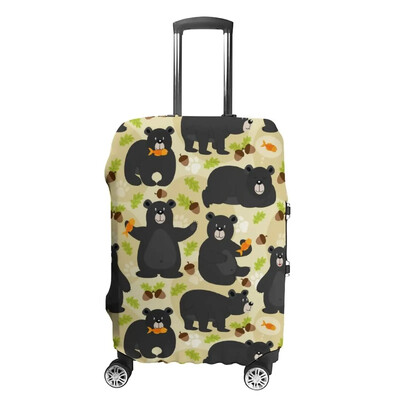 Jauns Creative Cute Bear dizaina bagāžas pārsegs Izturīgs čemodāna aizsargpārklājs pret skrāpējumiem putekļu ceļošanas piederums 18-32 collām