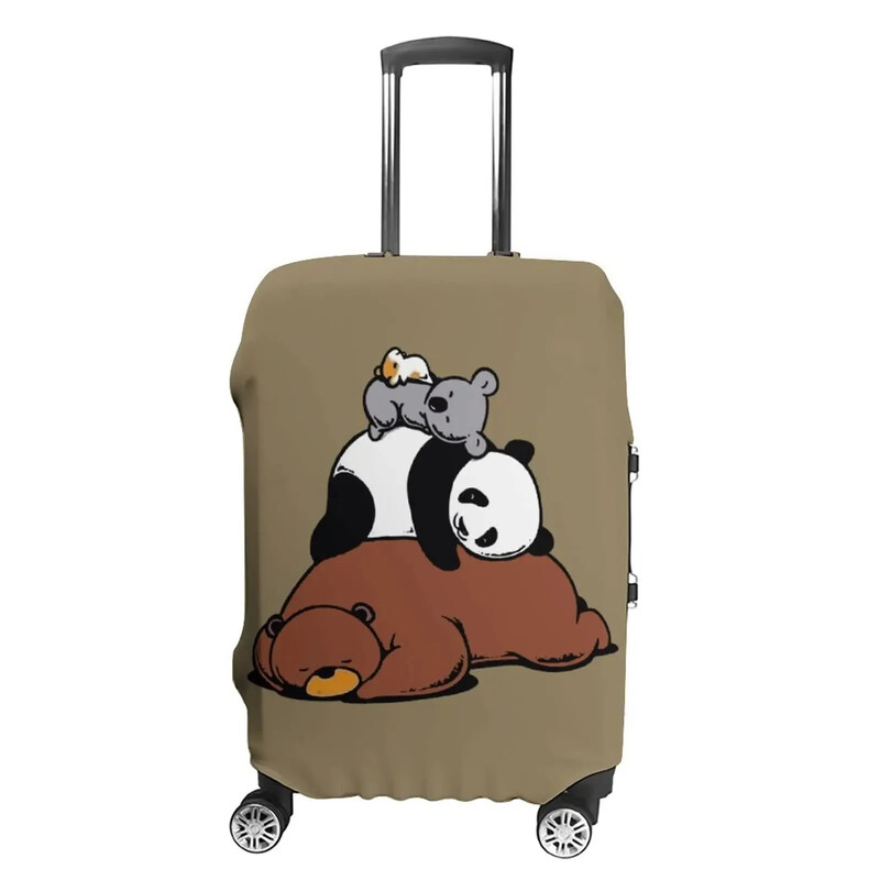 Jauns Creative Cute Bear dizaina bagāžas pārsegs Izturīgs čemodāna aizsargpārklājs pret skrāpējumiem putekļu ceļošanas piederums 18-32 collām