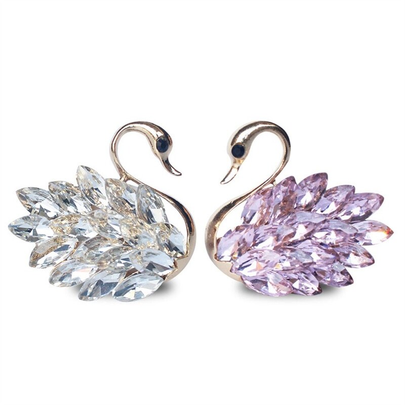 1 buc Clipă de aerisire pentru ieșire creativă în formă de lebădă Clip de aromoterapie cu diamante de lux Difuzor automat de arome