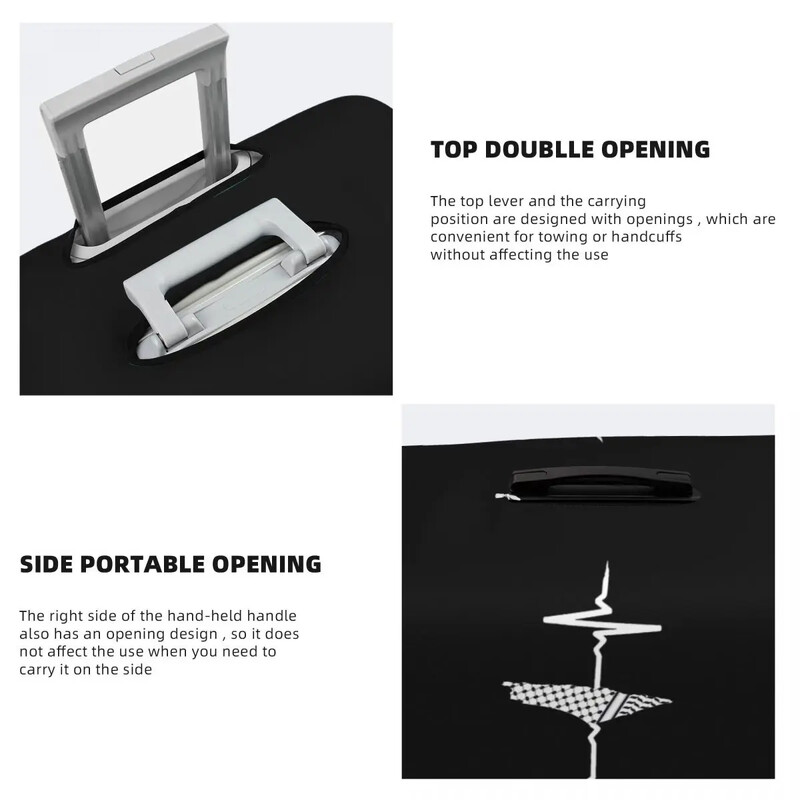 Is My Heartbeats Suitcase Cover Keffiyeh Practică Business Protection Bagaj Case Vacanță