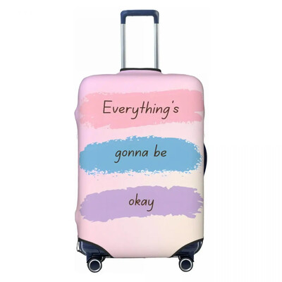 Smieklīgs bagāžas pārsegs elastīgs čemodāns aizsargs modes ceļojumu čemodāns brīvdienu elastīgs bagāžas aksesuāri Ziemassvētku dāvana