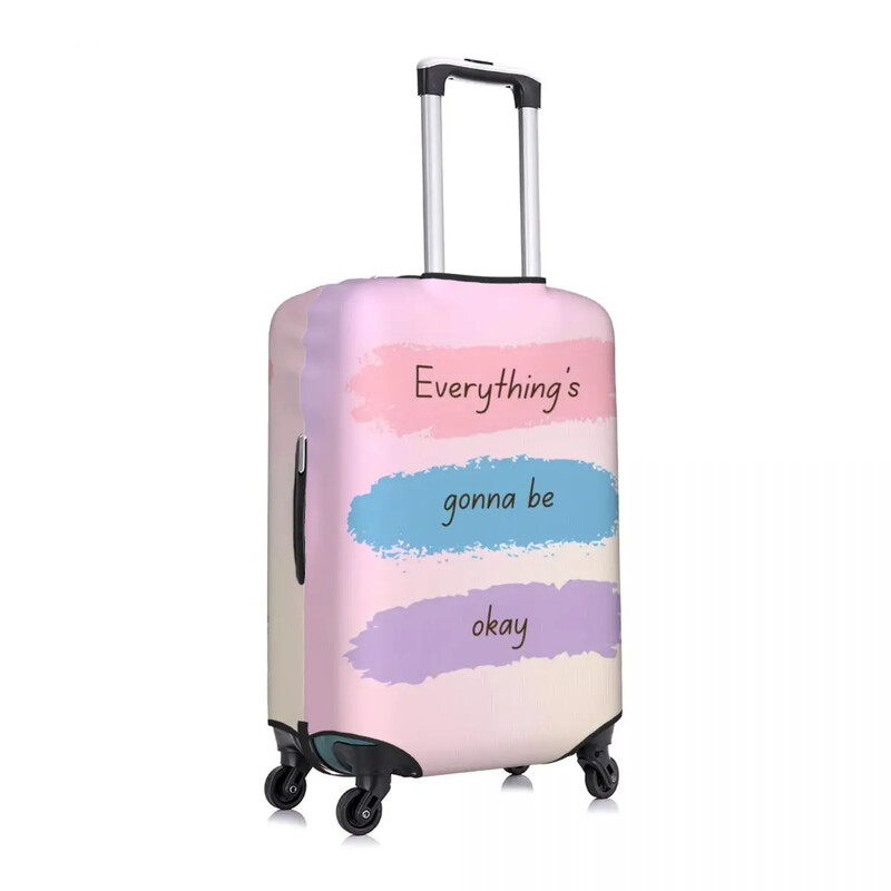 Smieklīgs bagāžas pārsegs elastīgs čemodāns aizsargs modes ceļojumu čemodāns brīvdienu elastīgs bagāžas aksesuāri Ziemassvētku dāvana