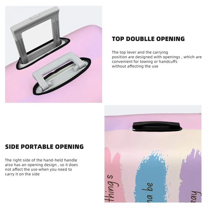 Smieklīgs bagāžas pārsegs elastīgs čemodāns aizsargs modes ceļojumu čemodāns brīvdienu elastīgs bagāžas aksesuāri Ziemassvētku dāvana