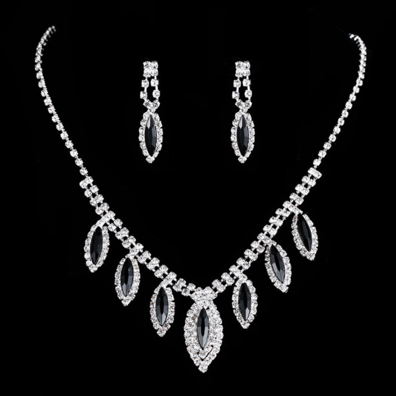 Banchet universal transfrontalier, bijuterii de mireasă, lanț de unghii, strasuri, picături acrilice pentru ochi, colier, cercei, set din două piese