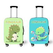 Huse pentru bagaje de dinozaur din desene animate pentru călătorii Cute Rex Triceratops Huse pentru valiză Troler Huse pentru valiză Husă elastică de protecție
