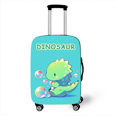 Huse pentru bagaje de dinozaur din desene animate pentru călătorii Cute Rex Triceratops Huse pentru valiză Troler Huse pentru valiză Husă elastică de protecție