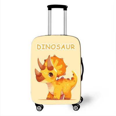 Huse pentru bagaje de dinozaur din desene animate pentru călătorii Cute Rex Triceratops Huse pentru valiză Troler Huse pentru valiză Husă elastică de protecție