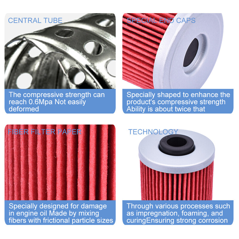 Motocikla eļļas filtra rezerves daļas HF652 priekš Husaberg FE250 2014 FE350 2013