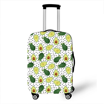 Husă pentru bagaje cu imprimare cu fructe sănătoase și avocado Accesorii de călătorie Huse elastice pentru cărucior Huse de protecție pentru valiză de praf