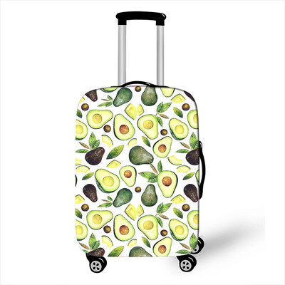 Husă pentru bagaje cu imprimare cu fructe sănătoase și avocado Accesorii de călătorie Huse elastice pentru cărucior Huse de protecție pentru valiză de praf