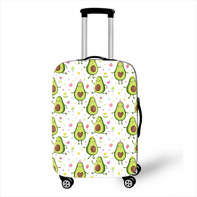 Husă pentru bagaje cu imprimare cu fructe sănătoase și avocado Accesorii de călătorie Huse elastice pentru cărucior Huse de protecție pentru valiză de praf