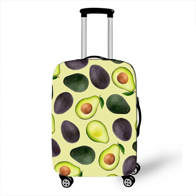 Husă pentru bagaje cu imprimare cu fructe sănătoase și avocado Accesorii de călătorie Huse elastice pentru cărucior Huse de protecție pentru valiză de praf