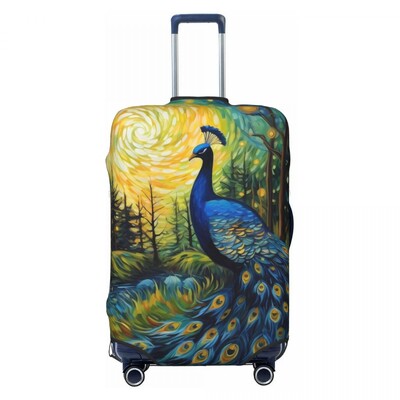 Šarena navlaka za paunov kovčeg Praznik Zvjezdana noć Zabavna prtljaga Zaštita za putovanja