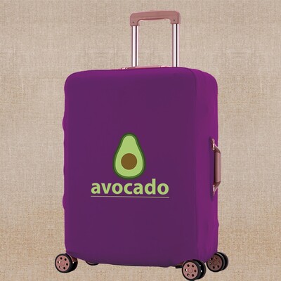 Ceļojumu bagāžas pārsega aizsargs čemodāna soma Elastīgie putekļu pārsegi avokado drukas ratiņiem, bagāžnieka futrālis, kas piemērots 18-28 collām