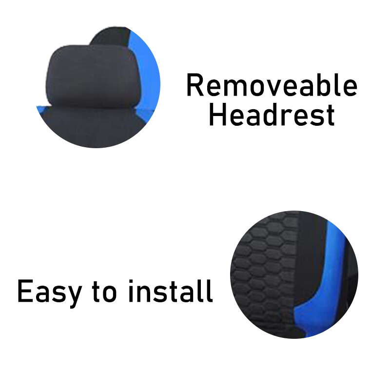 AUTO PLUS Universal Diamond Lattice Poliester Albastru 4buc/9buc Set Huse Scaun Auto de Curse Accesorii Protectie Scaune Interior