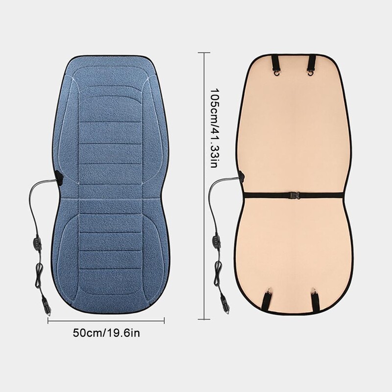 Grijana navlaka za autosjedalicu Jastuk za grijanje automobila Zimska grijana sjedala Grijač za autosjedalicu 12V Jastuk za leđa i sjedalo