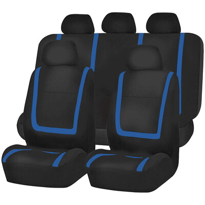 Set complet husă scaun auto din material poliester universal, respirabil, lavabil, potrivit pentru mașină, camion, furgonetă, suv, accesorii pentru mașină, interior
