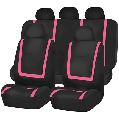 Set complet husă scaun auto din material poliester universal, respirabil, lavabil, potrivit pentru mașină, camion, furgonetă, suv, accesorii pentru mașină, interior