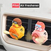 Odorizant auto Urs pilot Accesorii auto Difuzor de parfum interior Dispozitiv de ieșire cu elice rotative Design magnetic de parfum