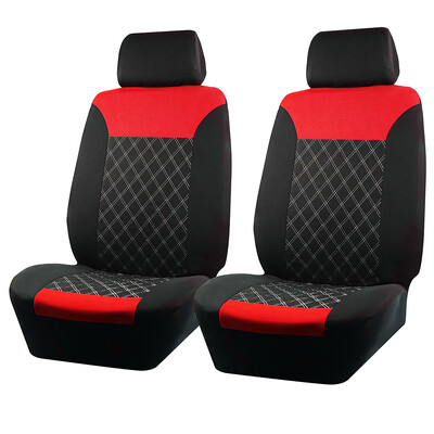 Huse pentru scaune de mașină, cu linie dublă, broderie, îmbinare matlasată, dimensiune universală, potrivită pentru majoritatea huselor de scaun din material poliester auto pentru mașină