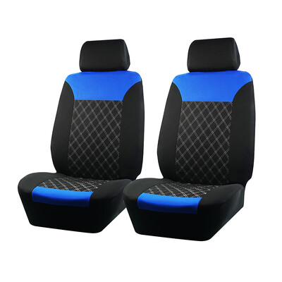 Huse pentru scaune de mașină, cu linie dublă, broderie, îmbinare matlasată, dimensiune universală, potrivită pentru majoritatea huselor de scaun din material poliester auto pentru mașină