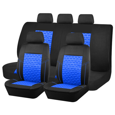 AUTO PLUS Huse scaune auto Textura anvelope Presă Huse scaun din material respirabil pentru mașină 3 Fermoar pentru spătarul banchetei din spate