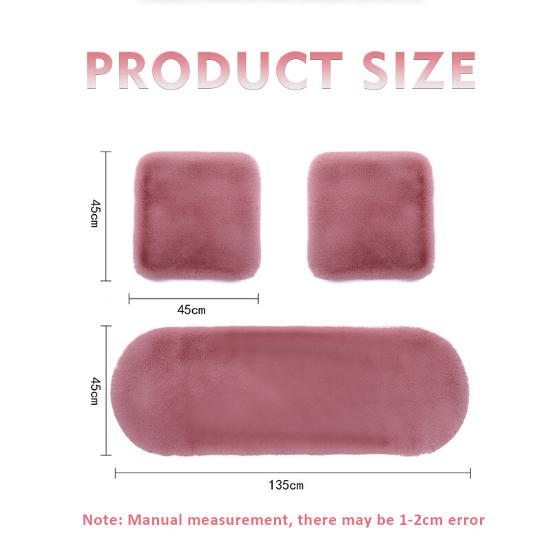 APPDEE pernă universală de iarnă pentru scaun auto, imitație de blană de iepure, husă pentru scaun auto, pluș gros, moale și cald