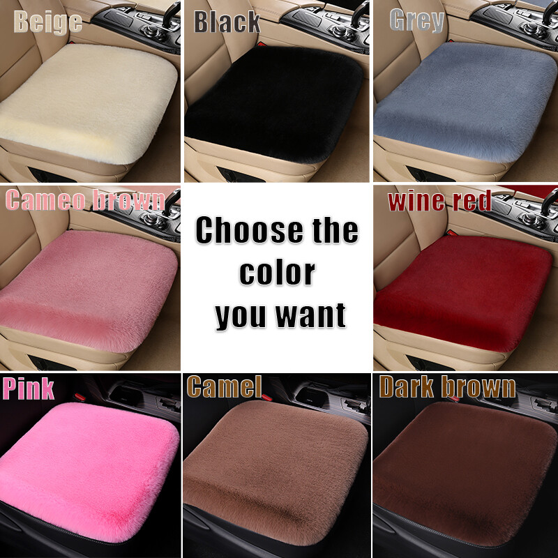 APPDEE pernă universală de iarnă pentru scaun auto, imitație de blană de iepure, husă pentru scaun auto, pluș gros, moale și cald