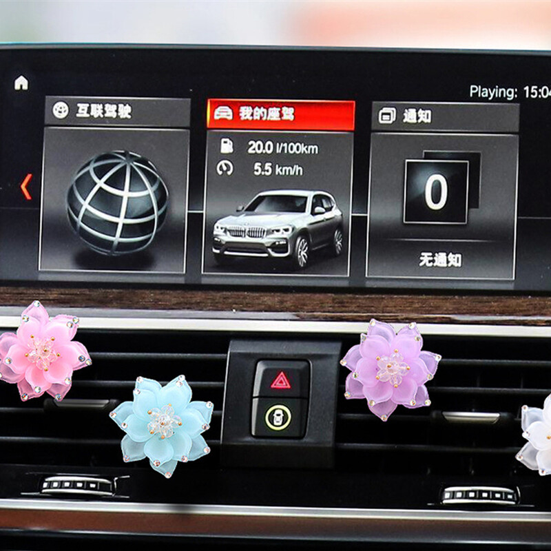 Stezaljka za parfeme za automobil Otvor za izlaz zraka za automobil Osvježivač zraka za automobil Raspršivač mirisa cvijeta breskve Dodatna oprema za ukrašavanje automobila Svjež zrak