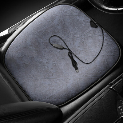 USB 5V 2.1A Pernă pentru scaun pentru încălzire mașină Pernă pentru căldură iarnă Pernă pătrată mică Pernă de încălzire scurtă flocata Pernă de jos